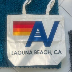 Aviator Nation Laguna Beach CA canvas Tote Bag New AV